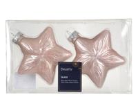 Orn.gls ster l10b4h10 poederrz 2st Decoris - Decoris