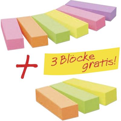 Post-it Plakindex 670-6+3 15 mm x 50 mm Neon-pink, Neon-groen, Neon-geel, Neon-oranje, Violet 900 vellen