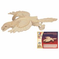 Houten dieren 3d puzzel Archaeopteryx dinosaurus bouwpakket 28 cm   - - thumbnail