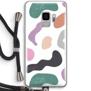 Memphis Shapes: Samsung Galaxy S9 Transparant Hoesje met koord
