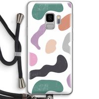 Memphis Shapes: Samsung Galaxy S9 Transparant Hoesje met koord