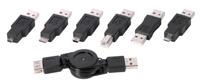 Vivanco CA US 7 USB-kabel USB 2.0 1 m Mini-USB B USB A Zwart