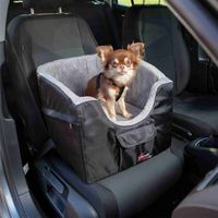 Trixie hondenmand autostoel zwart / grijs 45x42x39 cm - thumbnail