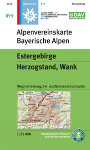 Wandelkaart BY09 Alpenvereinskarte Estergebirge - Herzogstand - Wank |