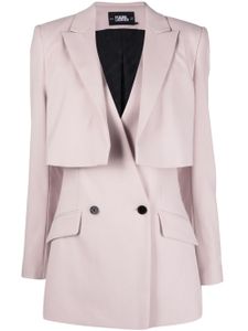 Karl Lagerfeld blazer Transformer à design superposé - Rose