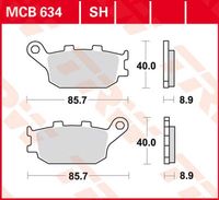 TRW Remblokken, en remschoenen voor de moto, MCB634SH Sinter street - thumbnail