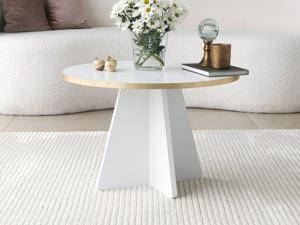 Ronde salontafel MUSHY 60 cm wit