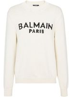 Balmain veste en laine mélangée à logo - Tons neutres - thumbnail