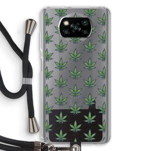 Weed: Xiaomi Poco X3 NFC Transparant Hoesje met koord