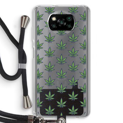 Weed: Xiaomi Poco X3 NFC Transparant Hoesje met koord