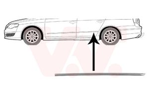 Sier- / beschermingspaneel, deur VAN WEZEL, Inbouwplaats: Links achter, u.a. für VW