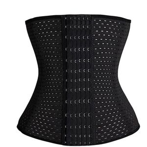 Waist trainer 6 haaks - Zwart