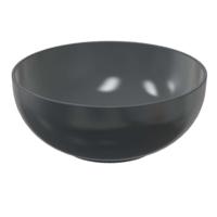 Xenz George waskom rond 37 cm keramiek zwart mat