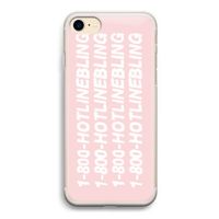 Hotline bling pink: iPhone 7 Transparant Hoesje