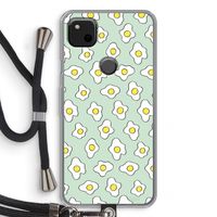 Spiegeleitjes: Pixel 4a Transparant Hoesje met koord
