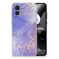 Smartphone hoesje voor Motorola Edge 30 Neo Watercolor Paars