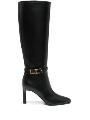 Sergio Rossi bottes Nora 80 mm en cuir - Noir