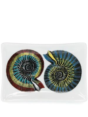 Fornasetti cendrier Giro di Conchiglie en porcelaine - Blanc