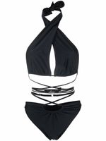 Noire Swimwear maillot de bain à dos-nu