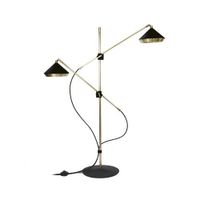 Bert Frank Shear Vloerlamp - Messing - Zwart