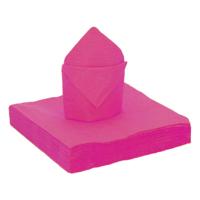 Feestservetten - 20 stuks - fuchsia - 40 x 40 cm - papier