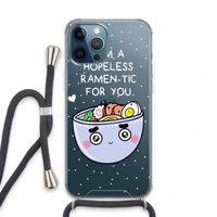 I'm A Hopeless Ramen-Tic For You: iPhone 13 Pro Max Transparant Hoesje met koord