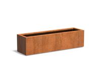 Cortenstaal plantenbak CARREZ 150x40x40cm.