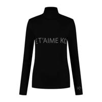 KOU Sportswear Thermoshirt Dames Je T'aime Kou Zwart-L