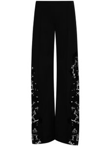 Oscar de la Renta pantalon à coupe ample - Noir