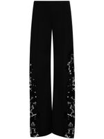 Oscar de la Renta pantalon à coupe ample - Noir