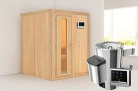 Karibu | Minja Sauna | Energiesparende Deur | Kachel 3,6 kW Externe Bediening - thumbnail