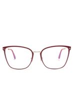 TOM FORD Eyewear lunettes de vue à monture papillon - Rouge - thumbnail