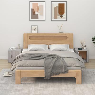 Nachtkastjes 2 st 50x39x47 cm grijs sonoma eikenkleurig