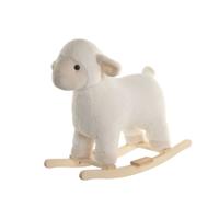 Schommelstoel Home ESPRIT Wit Natuurlijk Schaap