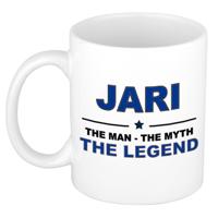 Jari cadeau mok - man myth legend - naam koffiemok - 300 ml - collega - vaderdag