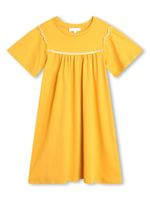 Chloé Kids robe en coton biologique à manches courtes - Jaune