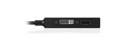 ICY BOX IB-AC1032 Mini DisplayPort DVI-D + VGA (D-Sub) + HDMI Zwart - thumbnail