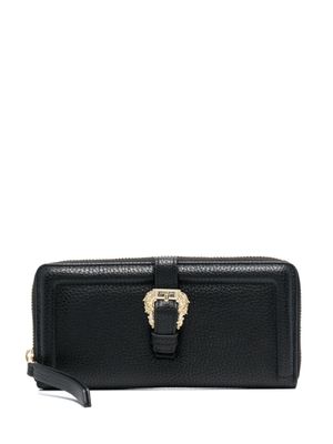 Versace Jeans Couture portefeuille Couture 1 Continental en cuir - Noir