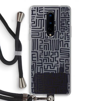 Moroccan Print: OnePlus 8 Transparant Hoesje met koord