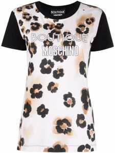 Boutique Moschino t-shirt à logo imprimé - Noir