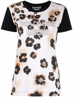 Boutique Moschino t-shirt à logo imprimé - Noir