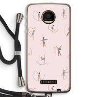 Dancing #3: Motorola Moto Z Force Transparant Hoesje met koord