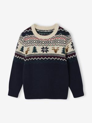 Sweater en sokken voor jongens marineblauw