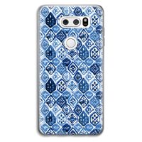 Blauw motief: LG V30 Transparant Hoesje