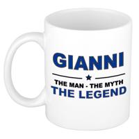 Gianni cadeau mok - man myth legend - naam koffiemok - 300 ml - collega - vaderdag