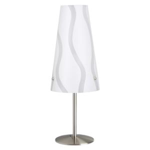 Brilliant Moderne tafellamp Isi witgrijs met RVS 02747/05