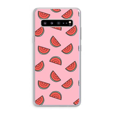 Watermeloen: Samsung Galaxy S10 5G Transparant Hoesje