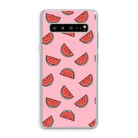 Watermeloen: Samsung Galaxy S10 5G Transparant Hoesje Watermeloen: Samsung Galaxy S10 5G Transparant Hoesje