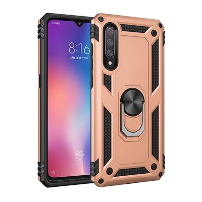 Sergeant Armor schokbestendig TPU + PC beschermende case voor Xiaomi mi 9 met 360 graden rotatie houder (goud)