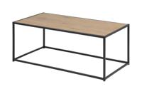 Bendt Salontafel 'Holger' 100 x 50cm, kleur eiken / zwart